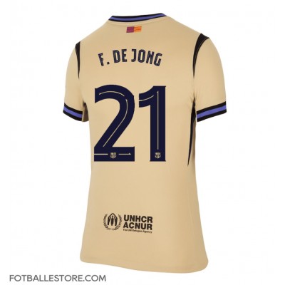 Barcelona Frenkie de Jong #21 Bortedrakt Dame 2025-26 Kortermet Barcelona Frenkie de Jong #21 Bortedrakt Dame 2025-26 Kortermet